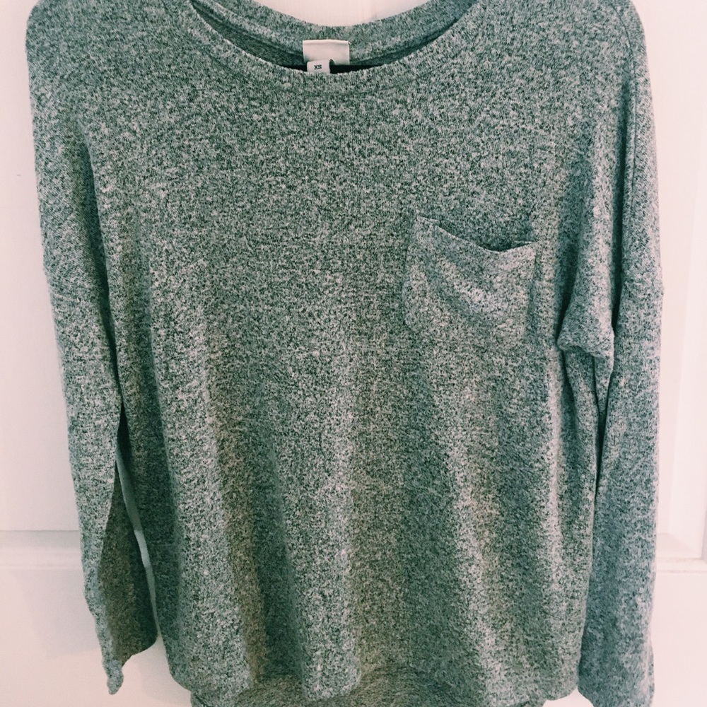 grey oversized shirt with pocket